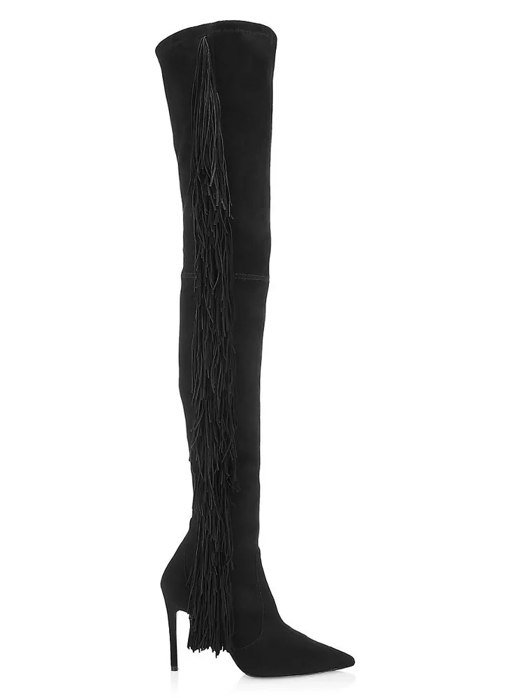 Ultrastuart Fringe 100MM Suede Over-The-Knee Boots