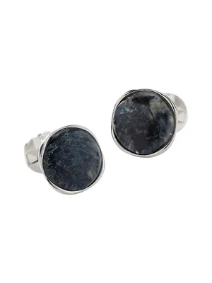 Ox And Bull Trading Co. Sterling Silver & Pietersite Cufflinks