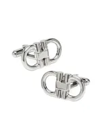 Ox And Bull Trading Co. Horsebit Stainless Steel Stud & Cufflink Set