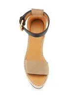 Glyn Leather Wedge Sandals