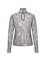 All Over Lace Turtleneck