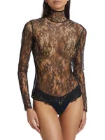 All Over Lace Turtleneck