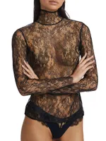 All Over Lace Turtleneck