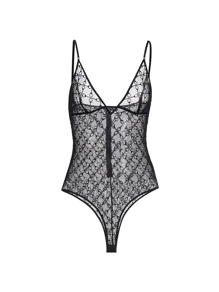 Handcuff Thong Bodysuit