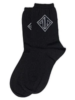 Deco Polo Cashmere & Silk-Blend Calf Socks