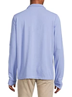 Slim-Fit Textured Quarter-Zip Sweatshirt