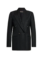 Giacca Aurora Striped Wool Blazer