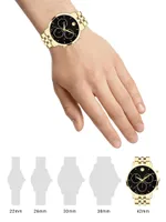 Museum Classic Chronograph Yellow PVD Bracelet Watch/42MM