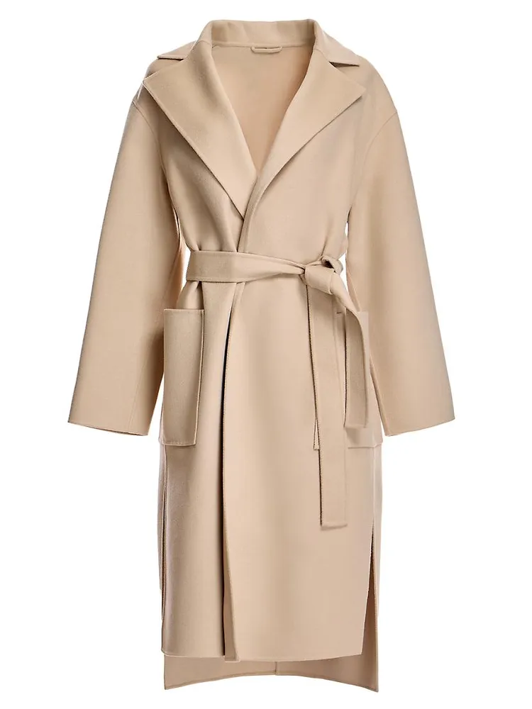 Belted Wool & Cashmere Coat