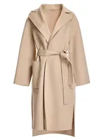 Belted Wool & Cashmere Coat