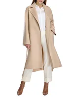 Belted Wool & Cashmere Coat