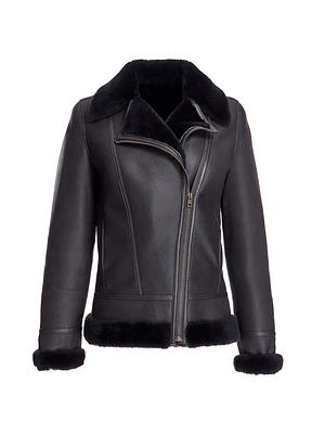 Shearling Biker Jacket