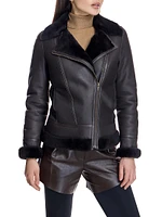 Shearling Biker Jacket