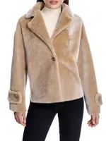Reversible Fitted Shearling Jacket
