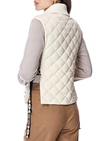 Shearling Lamb & Quilted Shell Vest