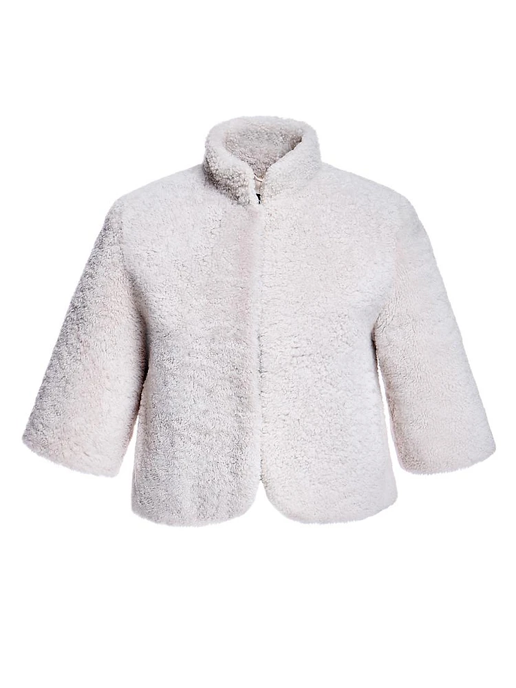 Evening Lamb Bolero Coat