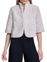 Evening Lamb Bolero Coat