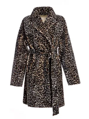 Reversible Leopard Shearling Coat