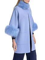 Shearling-Trimmed Cashmere Coat