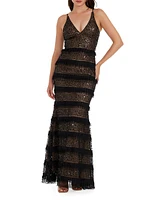 Guinevere Sequin Tulle Mermaid Gown