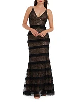 Guinevere Sequin Tulle Mermaid Gown