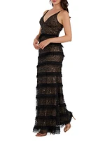 Guinevere Sequin Tulle Mermaid Gown