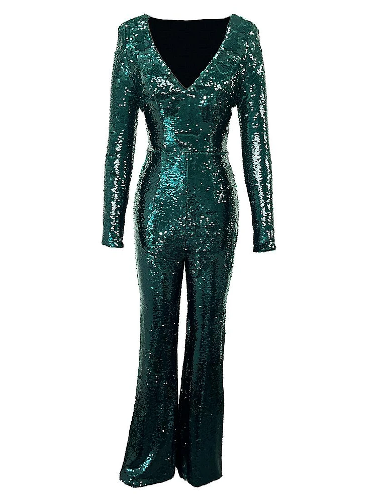 Carson Sequin Jumpsuit