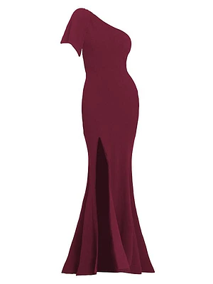 Georgina One-Shoulder Fit & Flare Gown