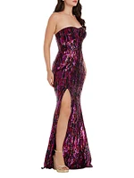 Nikita Sequin Tulle Mermaid Gown