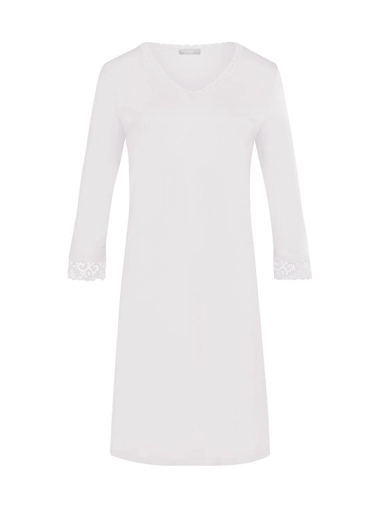 Moments Cotton Lace-Trim Nightgown