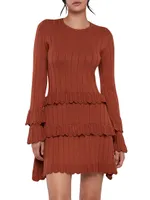 Tiered Ruffled Minidress