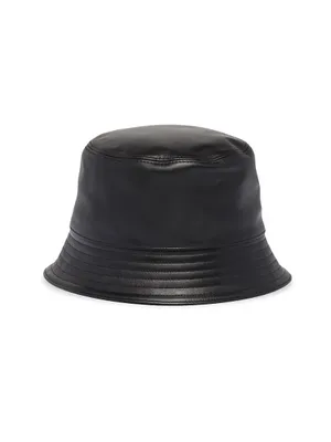 Nappa Leather Bucket Hat