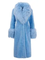 Cashmere Goat Coat With Mongolian