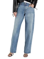 Low-Rise Rigid Boyfriend Jeans