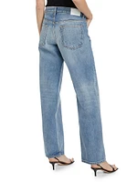 Low-Rise Rigid Boyfriend Jeans