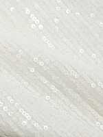 Zip Sequin Turtleneck Dress