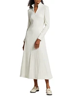 Zip Sequin Turtleneck Dress