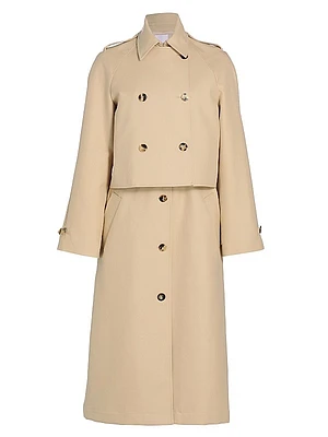 2-In-1 Cotton Double-Layered Trench Coat