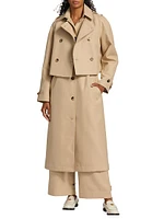 2-In-1 Cotton Double-Layered Trench Coat