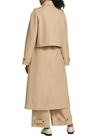 2-In-1 Cotton Double-Layered Trench Coat