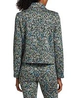 Cropped Jacquard Jacket