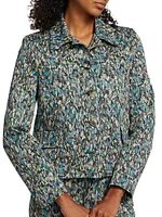 Cropped Jacquard Jacket