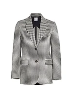 Tailored Gingham Blazer