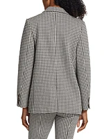 Tailored Gingham Blazer