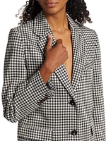 Tailored Gingham Blazer