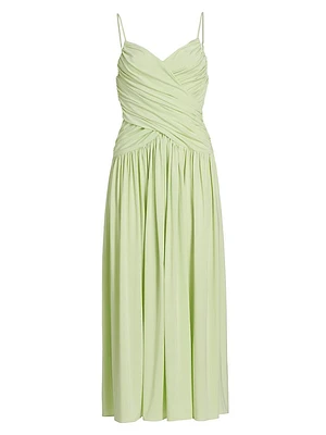 Ruched Jersey Maxi Dress