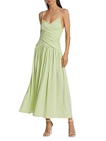 Ruched Jersey Maxi Dress