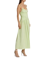 Ruched Jersey Maxi Dress