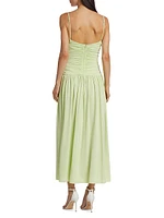 Ruched Jersey Maxi Dress