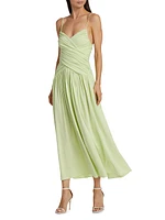 Ruched Jersey Maxi Dress